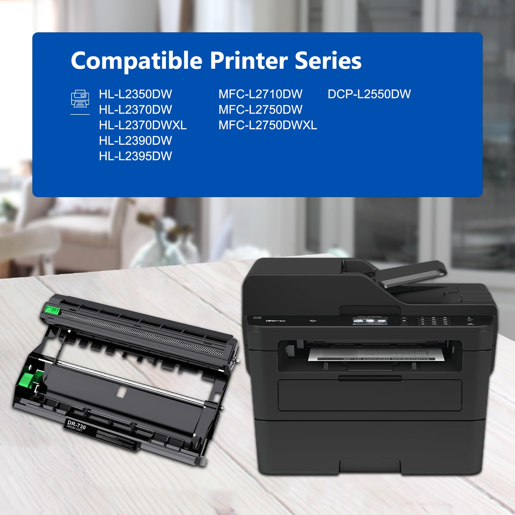 Drum Per Stampanti Brother - Compatibile Con DCP-L2530DW, MFC-L2710DW E Altri Modelli - Foto 5