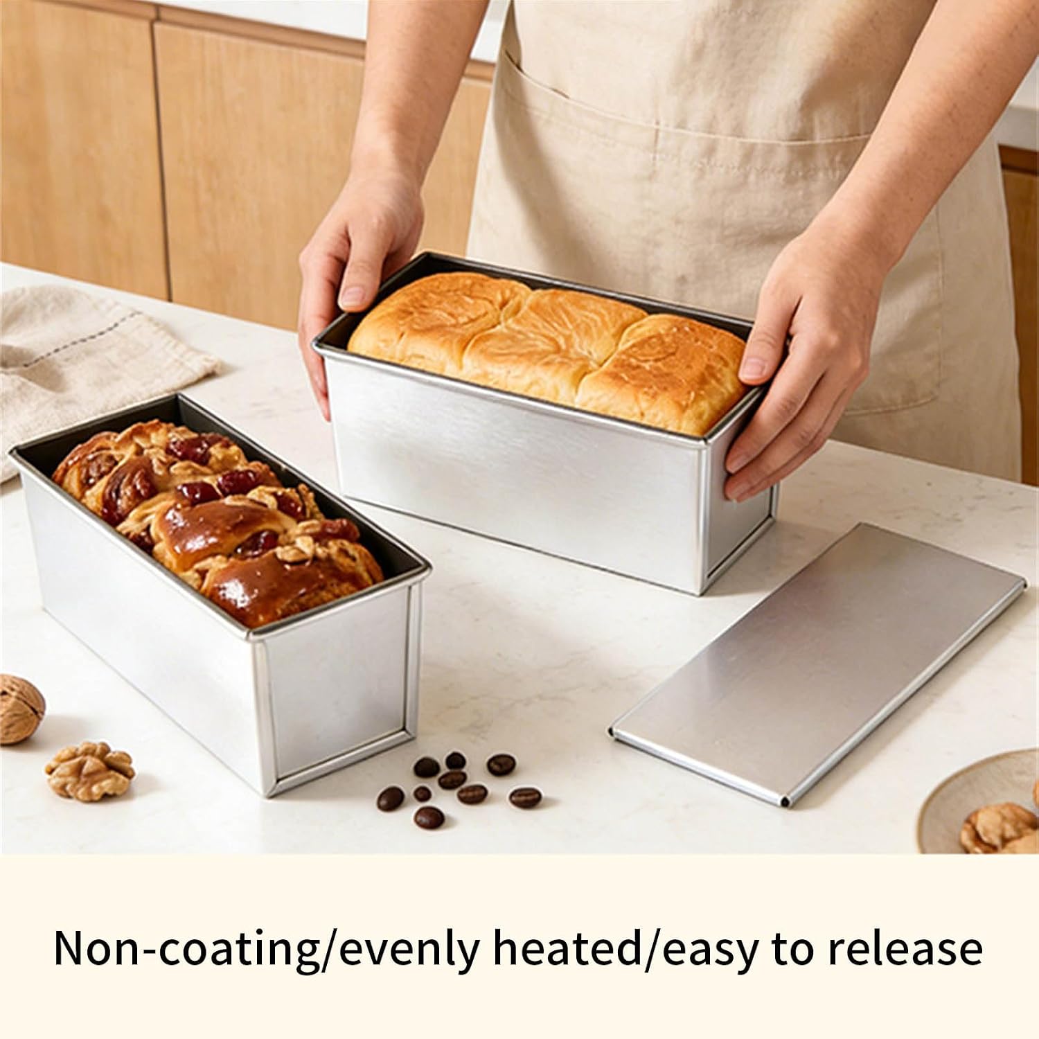 Multifunctional Aluminum Toasts Pan with Adjustable Top Kitchens Baking Accessories for Home Bakers and Cooking Enthusiasts Permanent Aluminum Bread Pan
