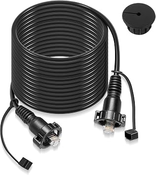 30FT Marine Network Cable Replace for Garmin 010-10550-00, Durable RJ45 Ethernet Cord Male to Male, for Garmin ECHOMAP Plus/UHD/Ultra, for GCV 10/GCV 20/c, for GPSMAP/Panoptix