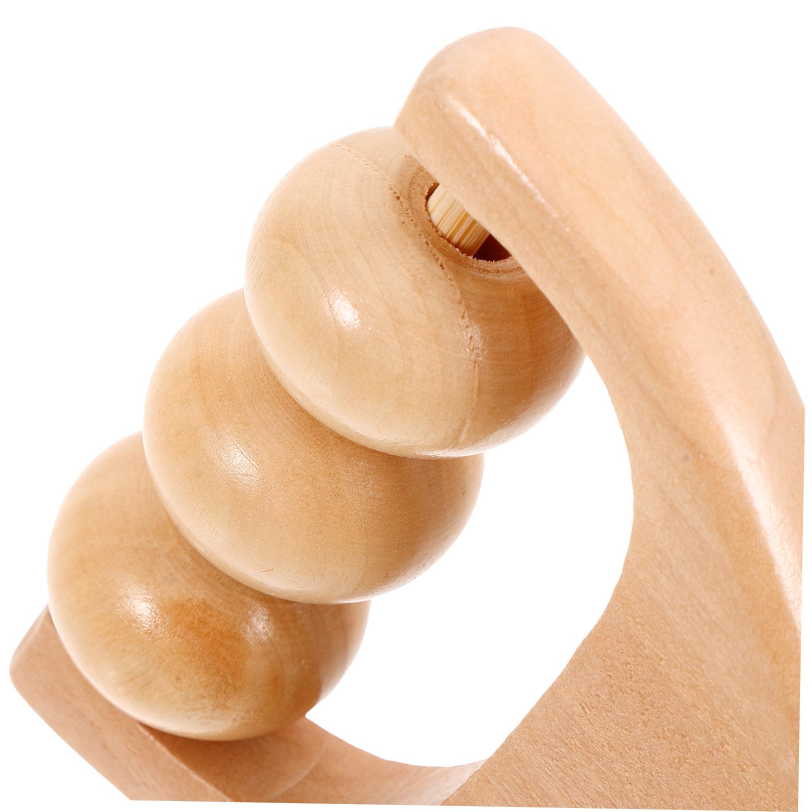 Masajeador de Rodillos de Madera para Cuerpo, 1 Set | Madera, Ligero y Pulido Fino, sin Rebabas, Liso y Redondo, para Espalda y Cuello en Viaje o Hotel