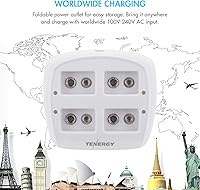 Vista 7 de Tenergy TN136 Smart 4 Bay 9V Cargador con 8 Pack Tenergy 9V NiMH 250mah Baterías Recargables