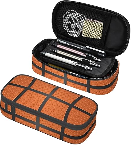 Miniatura 12 de Estuche para lápices de pelota de fútbol en blanco y negro de gran capacidad, bolsa de almacenamiento para lápices, bolsas de papelería con Balón de