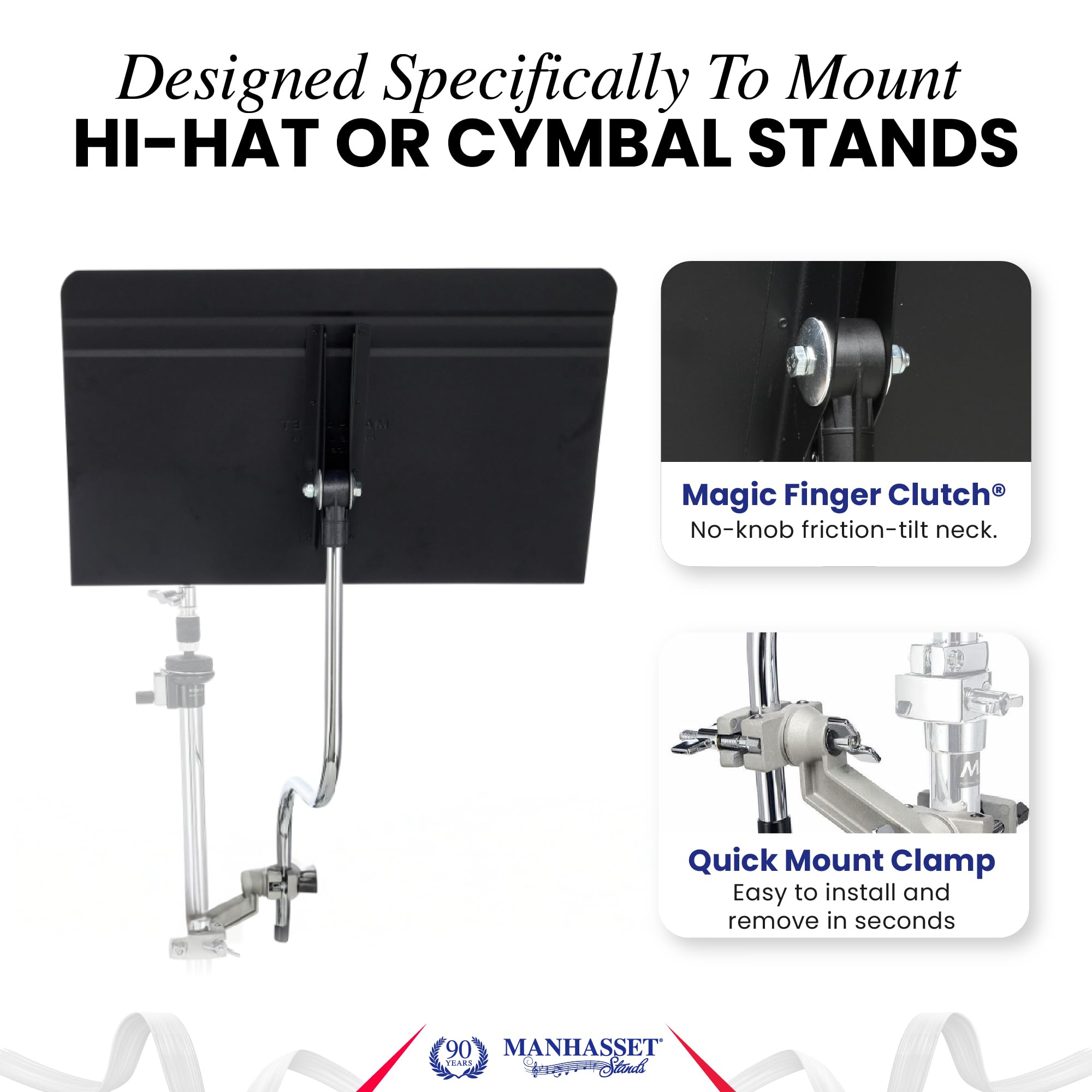 Pupitre Manhasset de batteur spécial hi-hat 53DH