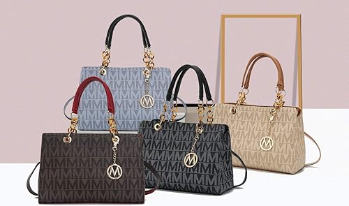 Miniatura 7 de MKF - Bolso bandolera para mujer, correa para bolso de hombro, bolsillo de piel sintética, bolso de mano con asa superior para mujer