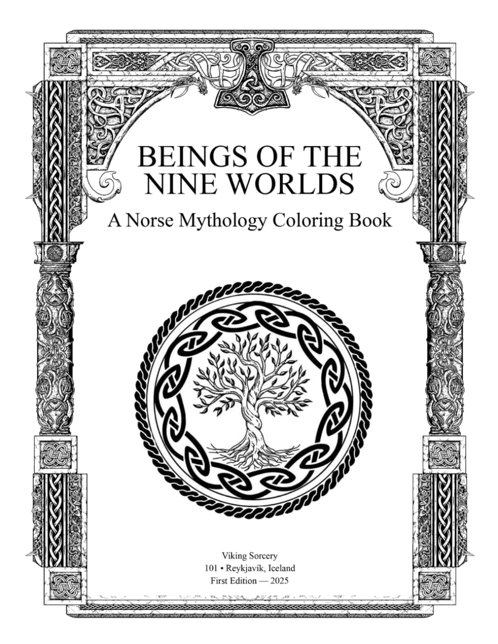 BEINGS OF THE NINE WORLDS: A Norse Mythology Coloring Book