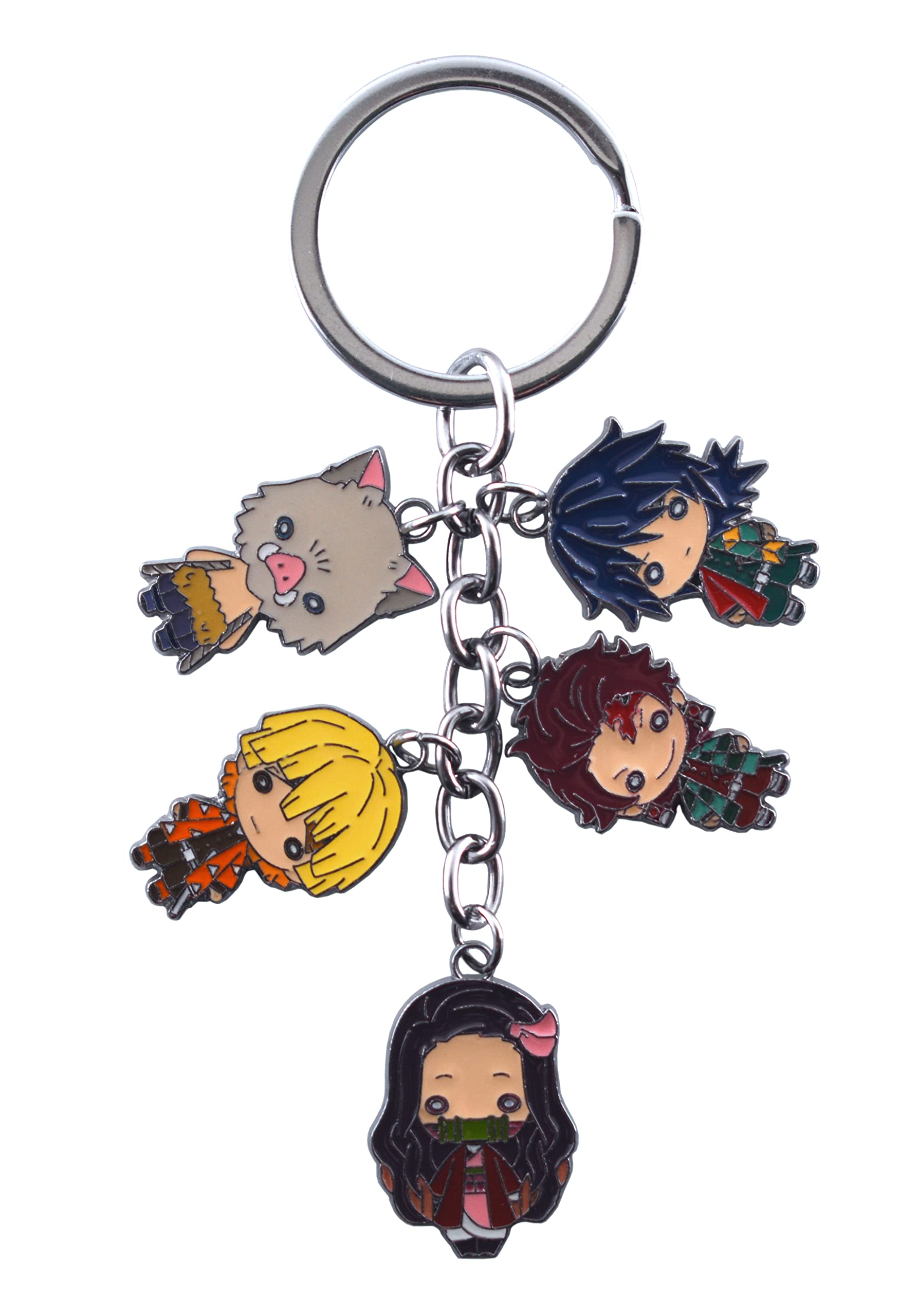 AmasukamiAnime characters Kisatsutai keyring, Multicolor, S