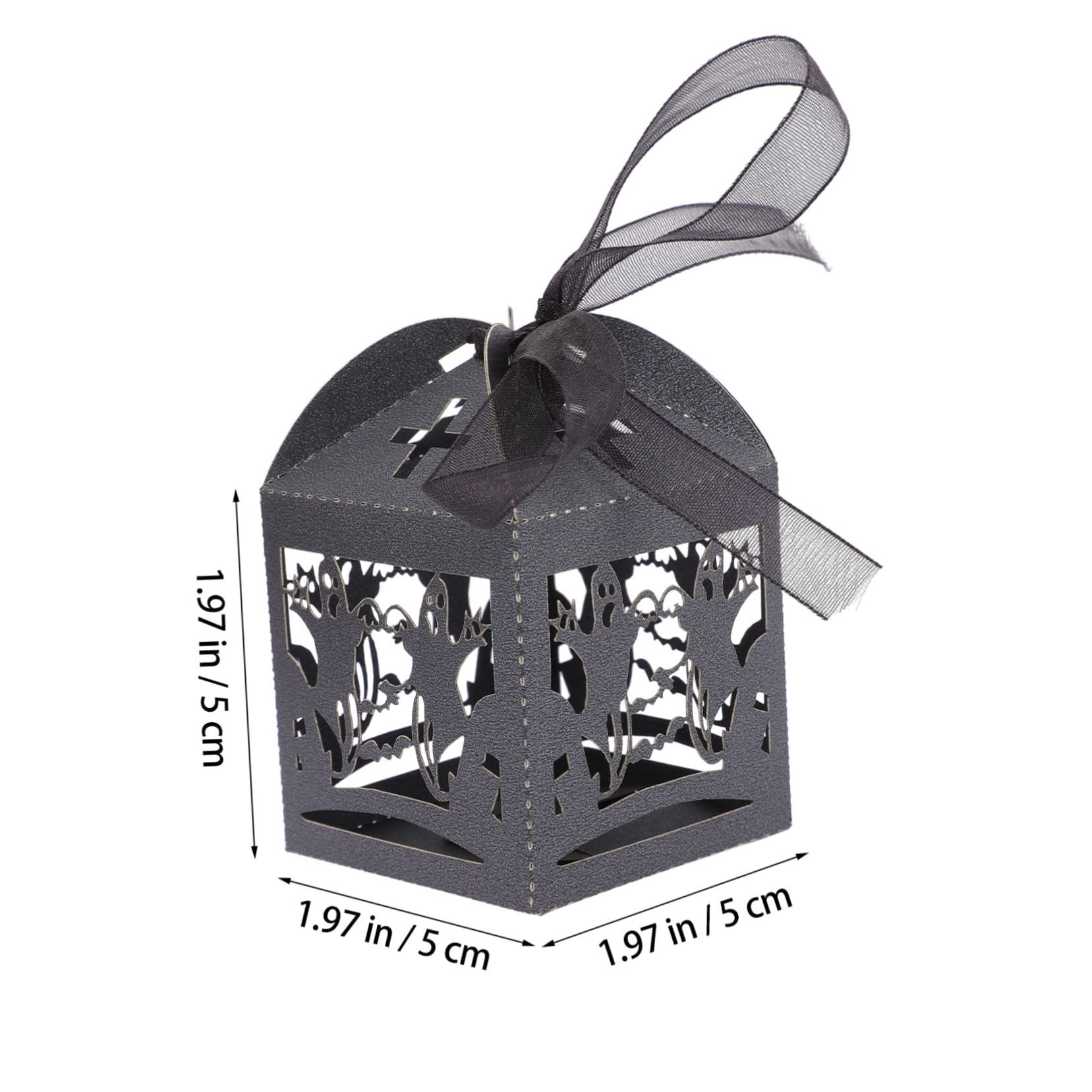 NOLITOY 16pcs Halloween Candy Box Moon Design Snacks Storage Containers Prop for Boys and Girls Guests