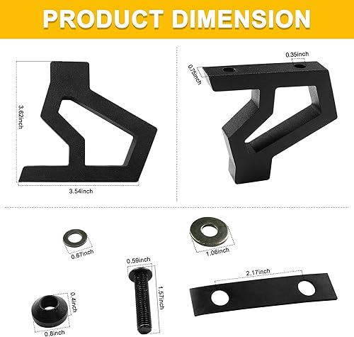 Miniatura 5 de Soporte de montaje de gato de elevación alta, 11586.04 Kit de soporte de montaje para capó de gato todoterreno compatible con Jeep Wrangler JK