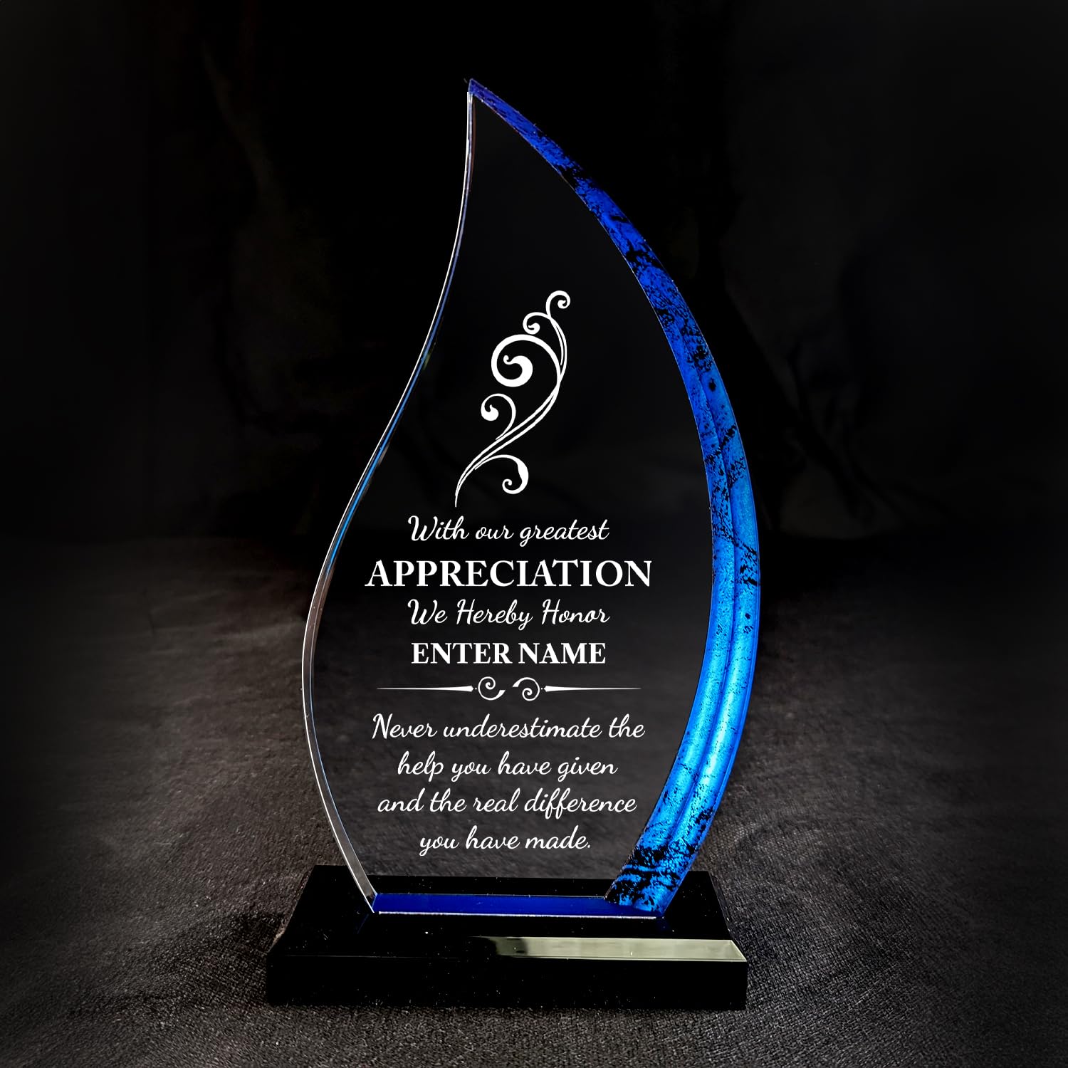 Personalized Laser Tribute Plaque - Custom Awards & Gifts By Laurel Mountain Laser (Style XIII)