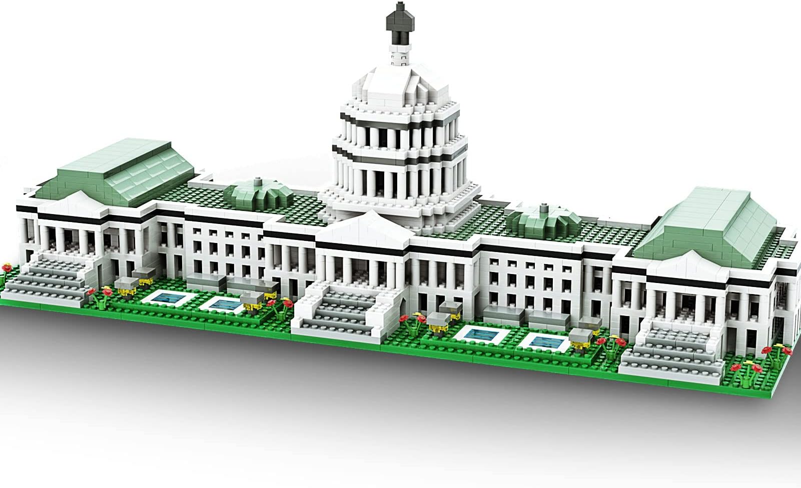 SEMKYMicro Mini Blocks United States Capitol Famous Landmark Model Set,(2888Pieces) -Building and Architecture Toys Gifts for Kid and Adult
