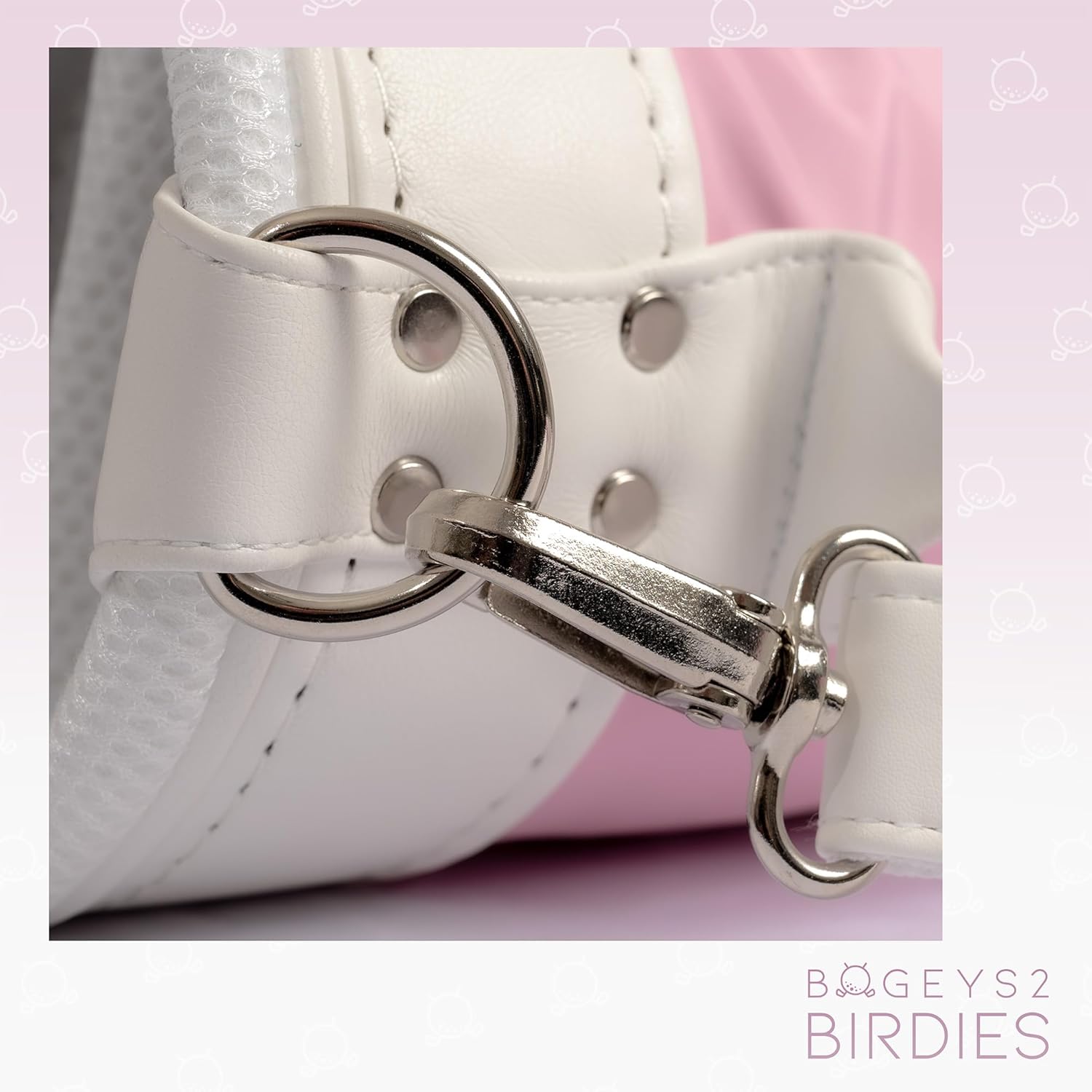 Bogeys2Birdies Children's Golf Bag, Kids Carry Bag, Small Sunday Bag for Childrens Golf Clubs, Ages 5-8, Boys and Girls, Pink and Blue