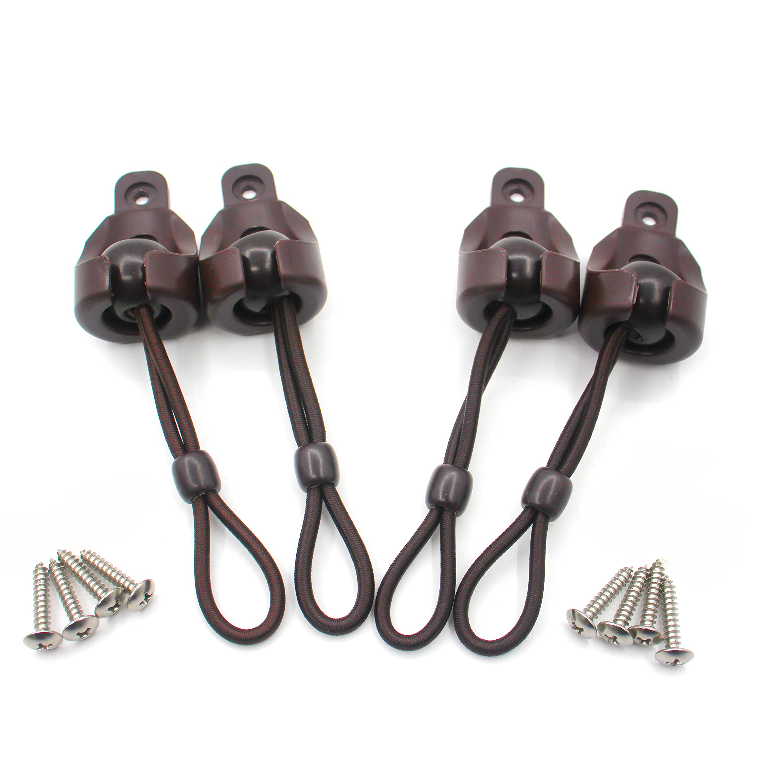 Shades Blackout Roller up Blinds (Brown, Bungee kit 2 Pack).