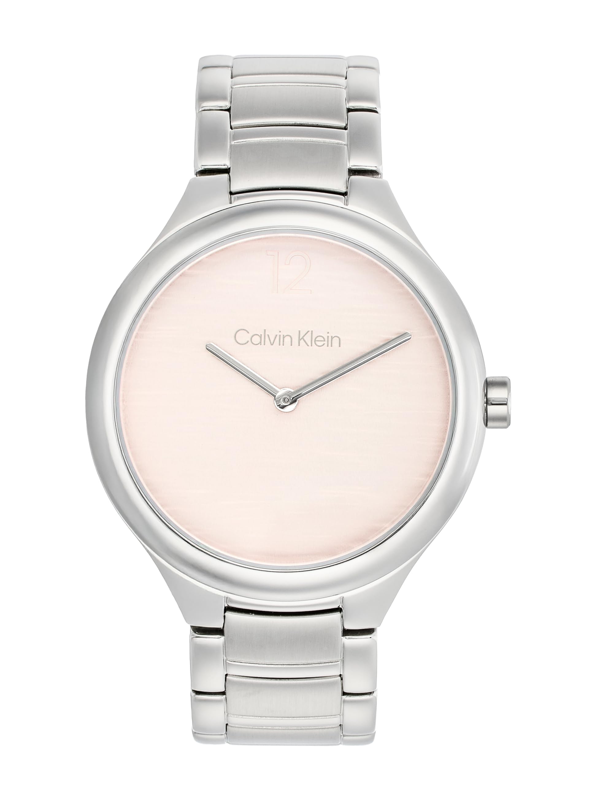 calvin klein Delight Qtz Basic Slim Blush Round Dial Women's Watch|Stainless Steel Material|Silver Color Band - 25100047-picture-46