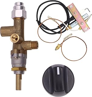 METER STAR Propane Fire Pit Main Control Brass Safety Valve