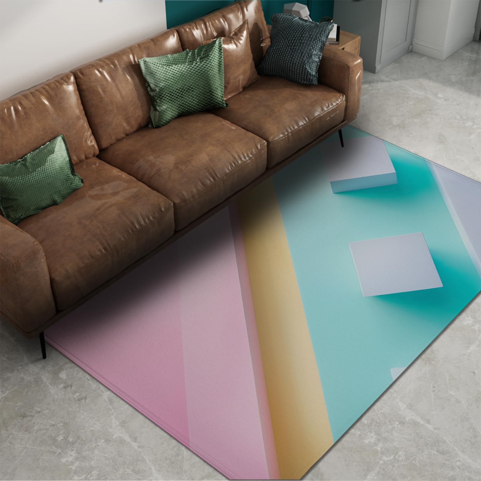 Tapis de sol de chambre d’enfant mince et antidérapant pour bureau 60x180cm