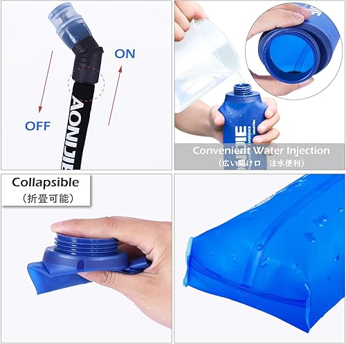 Miniatura 7 de TRIWONDER Hydration Pack Backpack 5.5L Outdoors Mochilas Trail Marathoner Running Race Hydration Vest