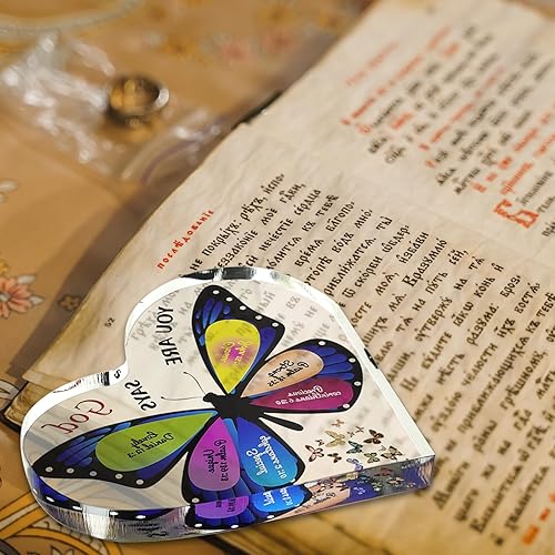 Miniatura 6 de YUQILIN Regalos cristianos para mujeres, regalos inspiradores de mariposa para mujeres, amigos, fe espiritual, versículo bíblico, regalo para