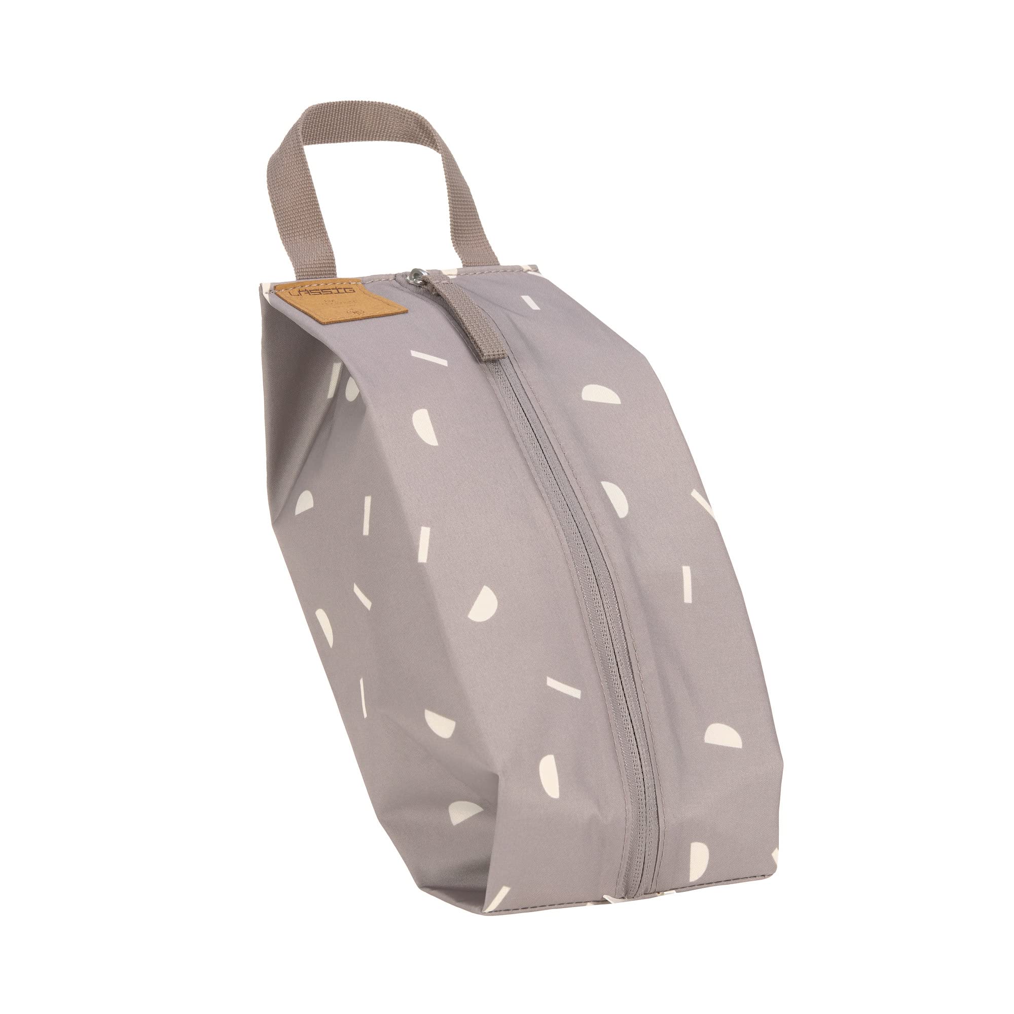 LÄSSIG Borsa isolata per bambini borsa per bottiglie piccola borsa termica con spazio di archiviazione isolato/Insulated Pouch Blocks Taupe