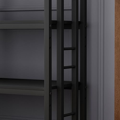 Miniatura 7 de Estante de cocina de 4 niveles, soporte para horno de microondas, estante de almacenamiento de utilidad, barra de café para sala de estar, oficina