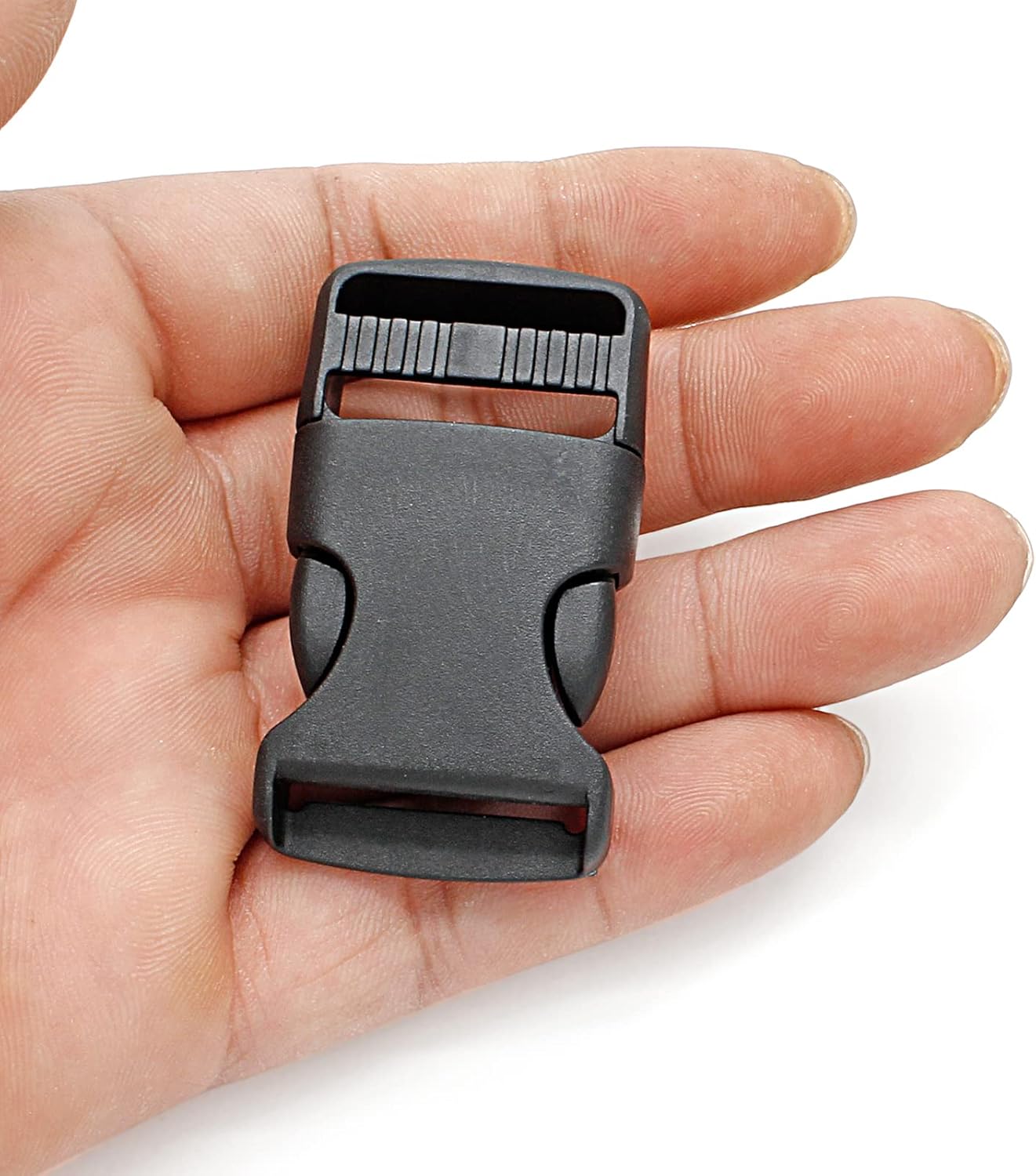 Litoexpe 50 Pieces 1 Inch Quick Side Release Plastic Buckle, Heavy Duty Parachute Replacement Buckle, Dual Adjustable No Sewing Clips Snaps for Backpack Strap Webbing Belt Dog Collars - Image 3