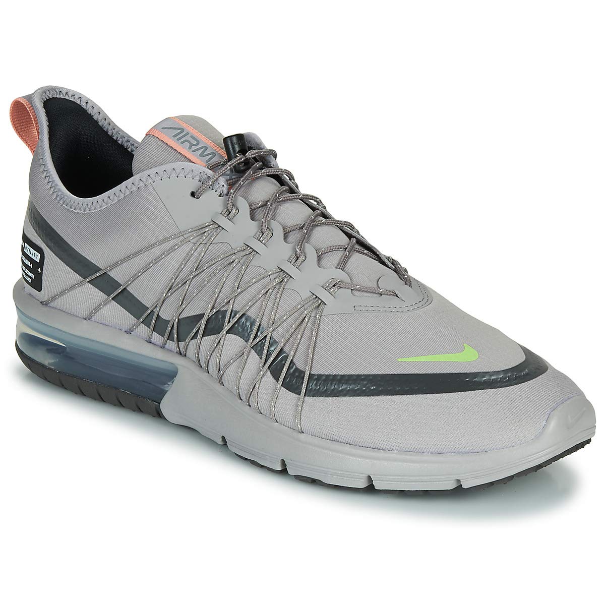 AIR MAX Sequent Shield Trainers Hommes Grey Low top Trainers