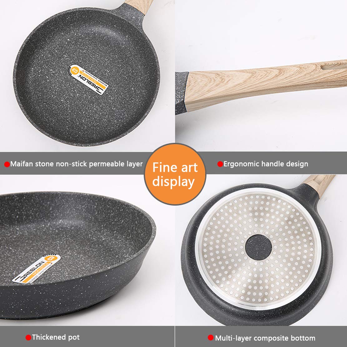 Ceramic Costco Cerafit Revolution - Set Di 12 Padelle Deluxe, Coperchio In Vetro, Inserto Viles, Padella Antiaderente In Ceramica, Manico Rimovibile, Tutti I Piani Cottura A Induzione Padelle In Ceramica - 3