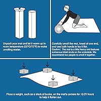 Vista 8 de Chair Mat for Carpet, 36" x 48" Desk Chair Mat for Carpeted Floors, Non-Slip Office Vinyl Mat for Carpet with Studded, Easy Glide Heavy Duty Floor