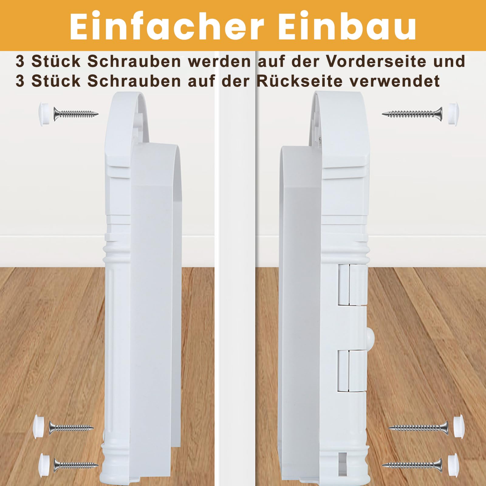 aleawol Groß Katzentür Innentür Katzentüren für Innentüren mit Doppeltürkonstruktion, Französische Innentür ohne Klappe für Katzen und Kleiner Hund Innen-Außen Tür und Wand