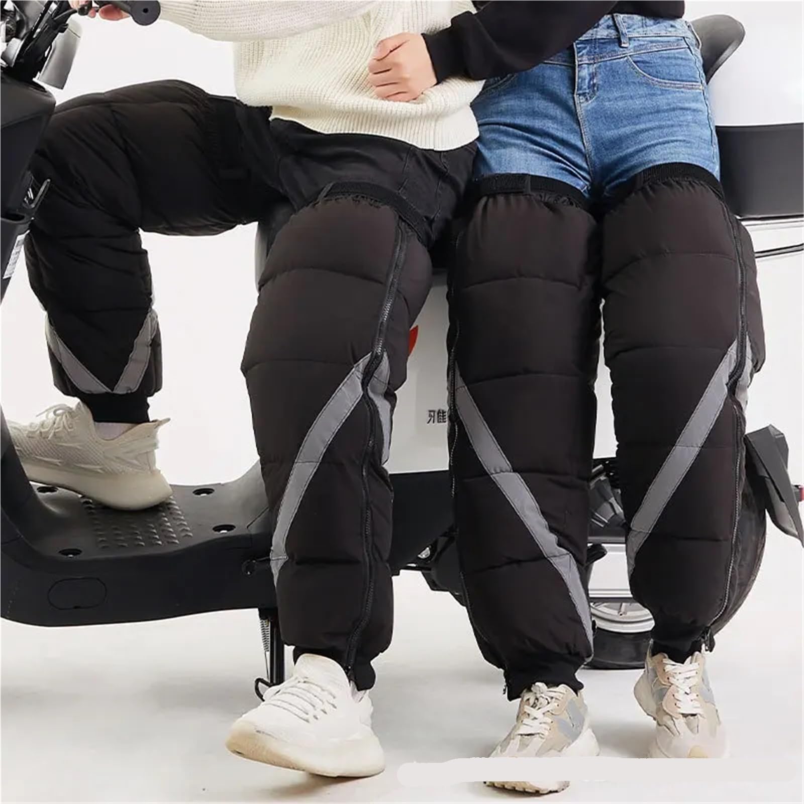Rodilleras para Motocicleta, Rodilleras de algodón cálidas y resistentes al viento Uso apto para motocicletas eléctricas, protección para piernas frío