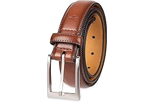 Men's Classic Tan Dress Belt: Sharp Style, Durable Quality