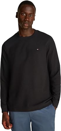 Tommy Hilfiger Men's Textured Ls Tee Mw0mw34251 L/S T-Shirts
