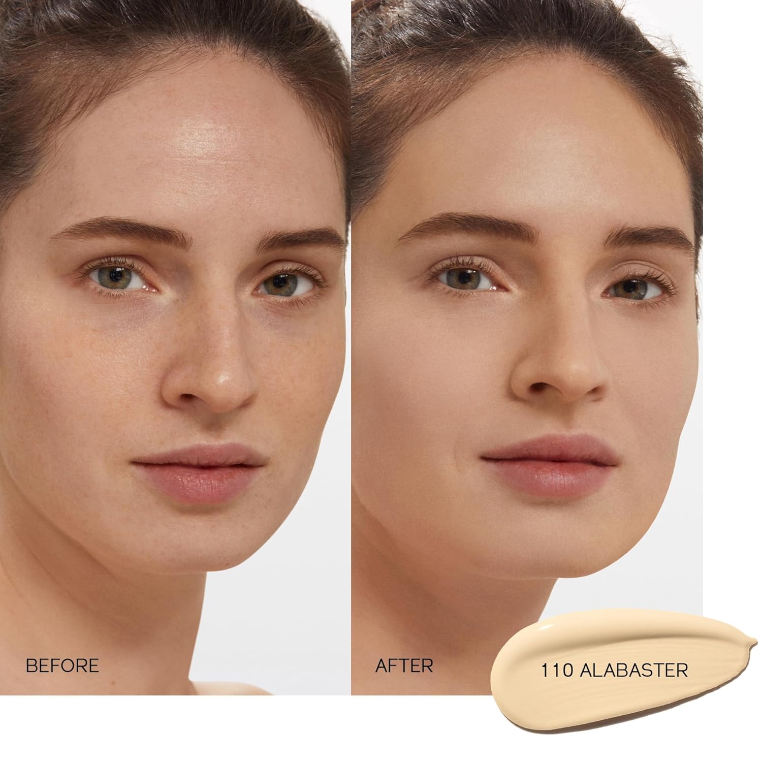 Shiseido Synchro Skin Self-Refreshing Foundation SPF 30, Alabaster 110 - Medium-to-Full Buildable Coverage - Natural Finish, 24-Hour Wear - Water Resistant & Non-Comedogenic - 30 mL - Image 3