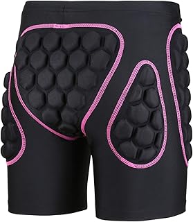 OHMOTOR 3D Padded Protective Shorts Hip Butt EVA Pad Short Pants 