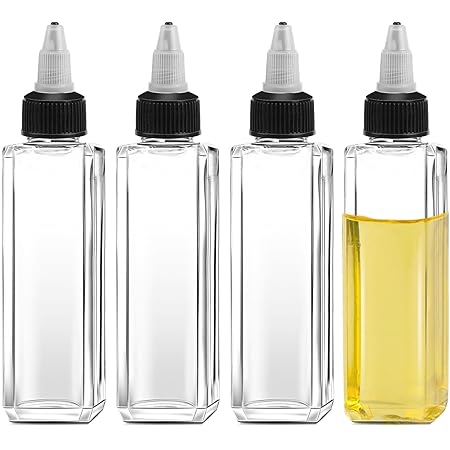 Qiilu Nadelflaschen 30ml - 6 Stück Leere Quetschflaschen Für Kleber & Öl