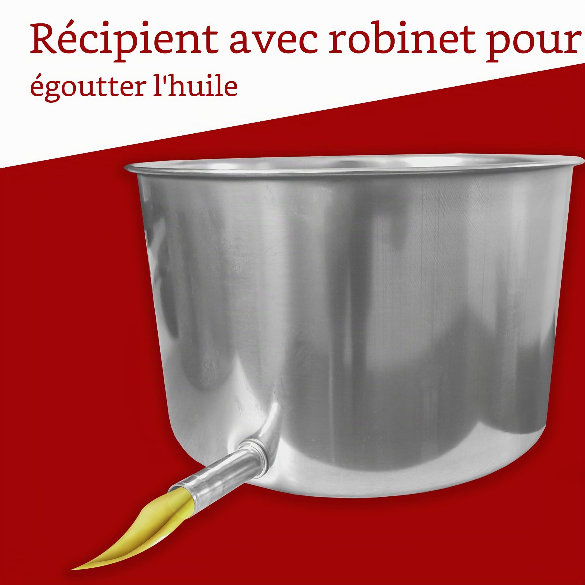 ESTO Presse-tête Premitutto pour aubergines, 1,5/3/5 kg, Presse à jus et presses en acier inoxydable alimentaire, petit moyen grand, presse manuelle (5 litres)
