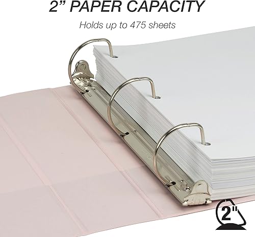 Vista 87 de Samsill - Carpeta de anillos redondos de 3 pulgadas, respetuosa con el medio ambiente, con certificado USDA Biobased, colección de moda, paquete