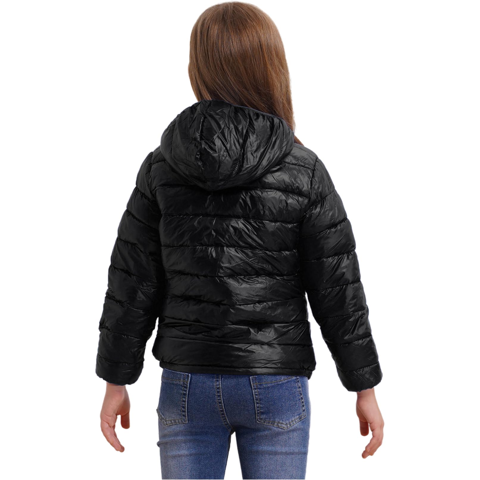 TiaoBug Bambino Giacche con Cappuccio Invernale Piumino Cappotto Manica lunga Tuta da Neve Leggero Snowsuit Outwear Jacket Giacca Capispalla Giubbotto Vestiti Caldi Spessi