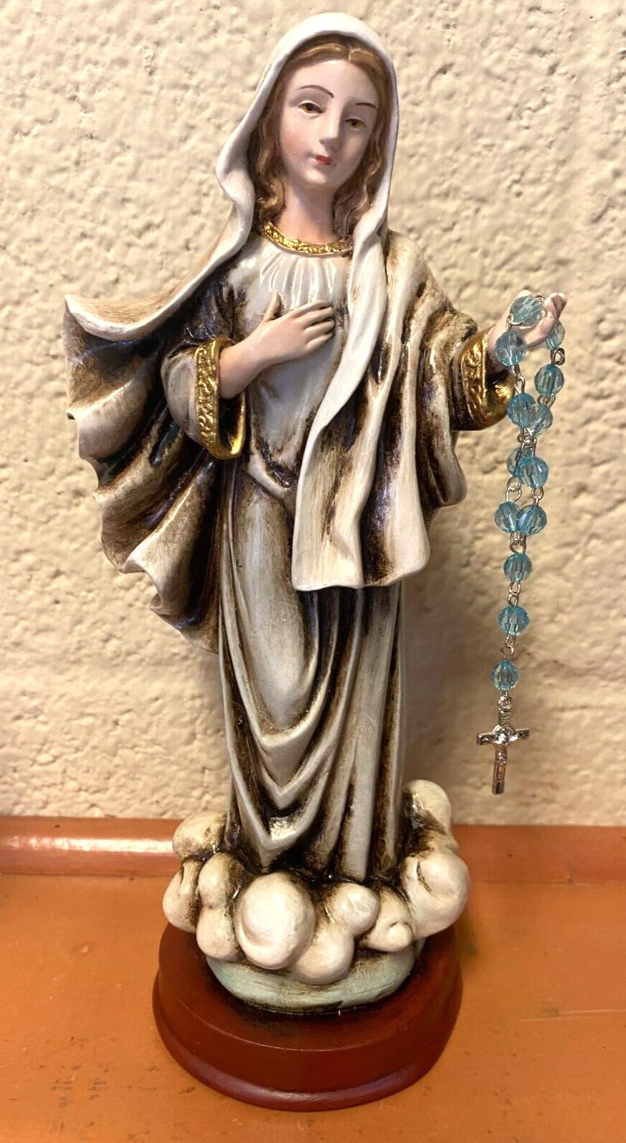 GenericOur Lady of Medjugorje 8.5"" Statue from Colombia, New #L069, Beige