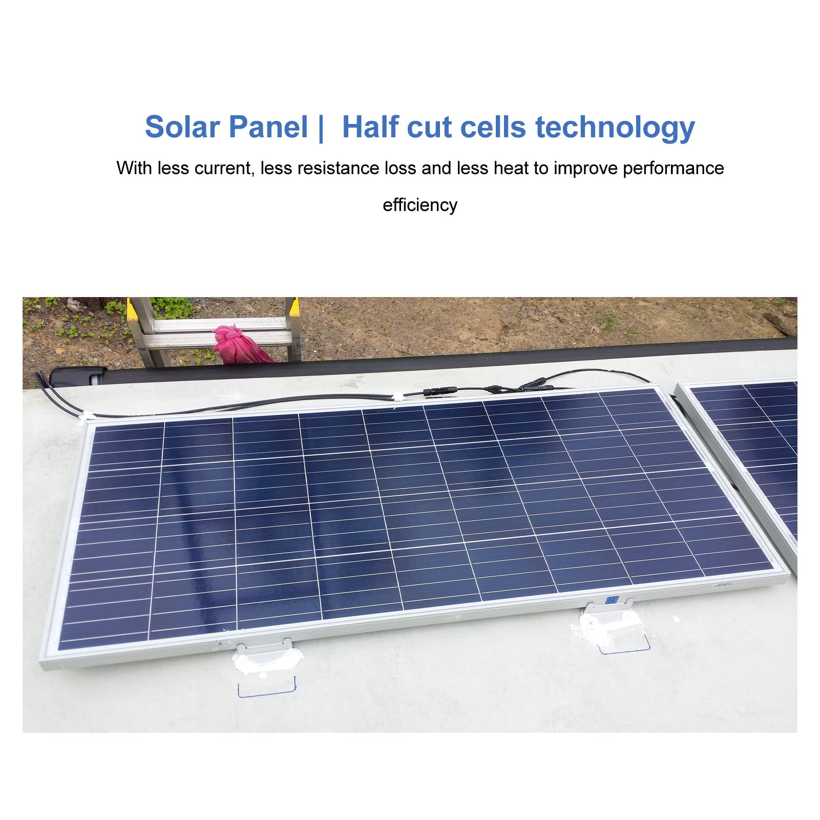 Kit di pannello solare per camper, batteria monocristallina da 250 W, pannello di alimentazione con doppia porta USB per ricarica di accensione automatica e controller da 30 A, combo per barca, moto