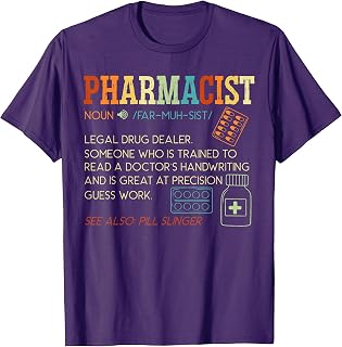 Pharmacist Definition Prescription Pharmacy Medical T-Shirt