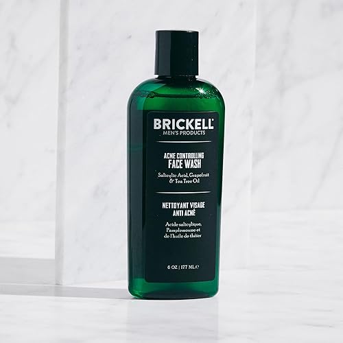 Miniatura 2 de Brickell - Jabón facial para acné para hombre, natural y orgánico, para limpiar la piel y eliminar el acné, elimina brotes, 2% ácido salicílico, 6