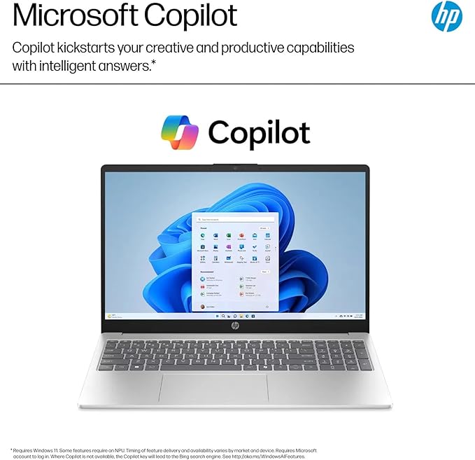 HP 15.6" Ai Laptop, Intel Core i7-1355U, Touchscreen, 16GB RAM, 512GB SSD, Win 11 Pro miniatura 4