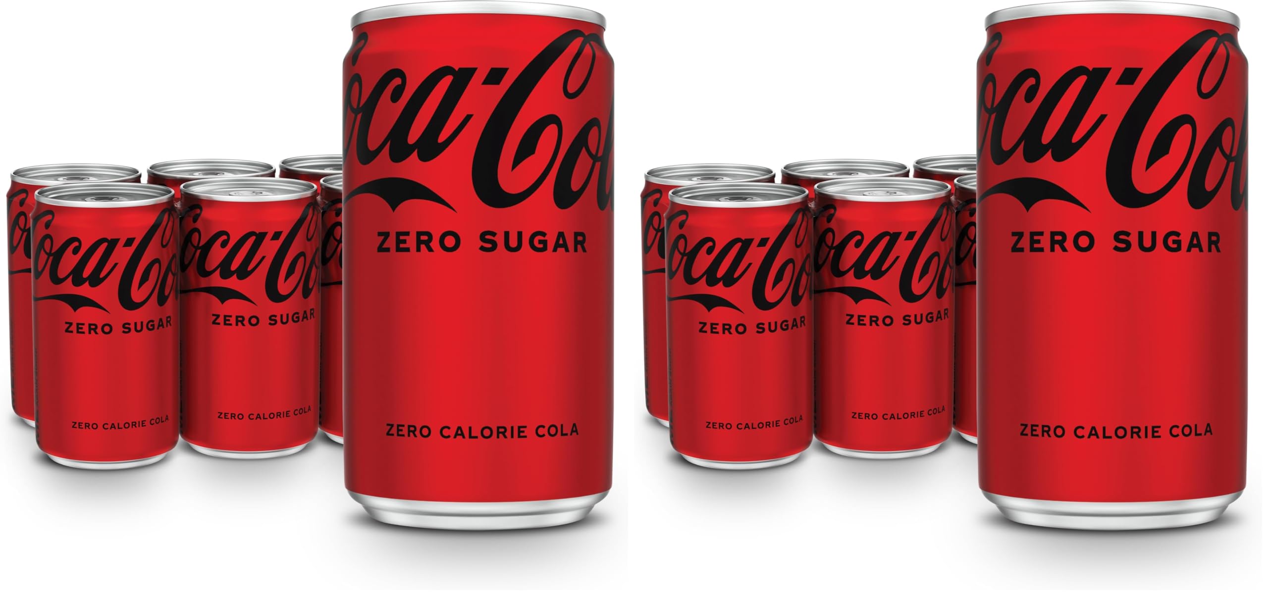 Coke Zero Sugar Mini-Can 7.5 fl oz, 12 Pack (Package May Vary)