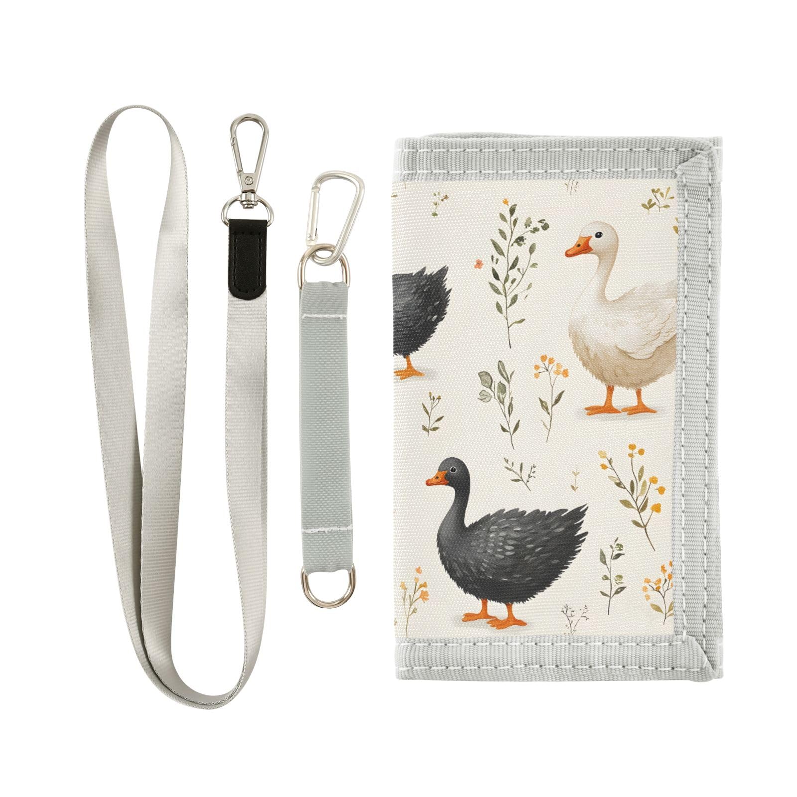 ALAZA Kids Wallets for Boys Girls Toddler Trifold Wallet Children Small Goose with Zipper Coin Pocket