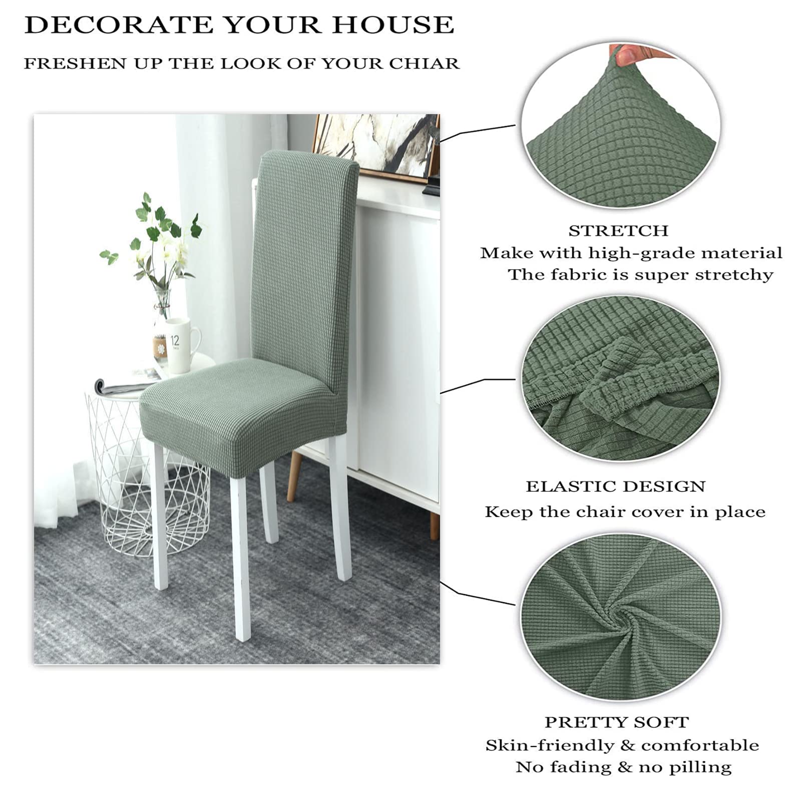 Juego De Cojines Para Silla De Una Pieza Para El Hogar, Funda Universal Elástica Para Silla De Comedor, Funda Para Asiento, Fundas Para Sillas Y Mesa De Comedor, Funda Para Taburete Compra