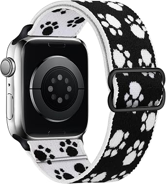 Stretchy Nylon Loop Bands Compatible with Apple Watch 38mm 40mm 41mm 42mm 44mm 49mm 46mm Adjustable Soft Elastics Strap Compatible with Apple Watch SE Ultra iWatch Series 10/9/8/7/6/5/4/3/2/1 Women Men
