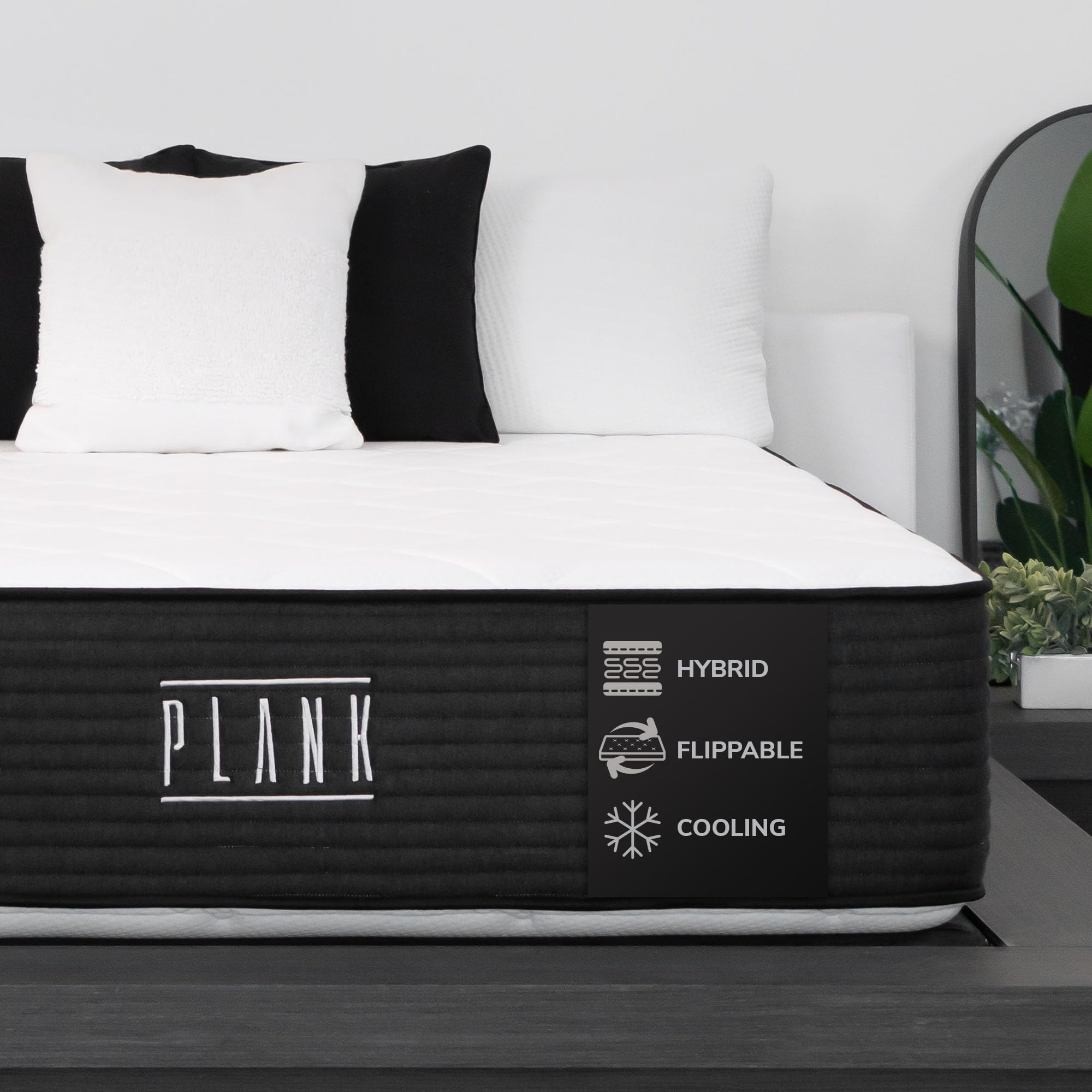 Amazon.com: Brooklyn Bedding Plank Firm Luxe 13