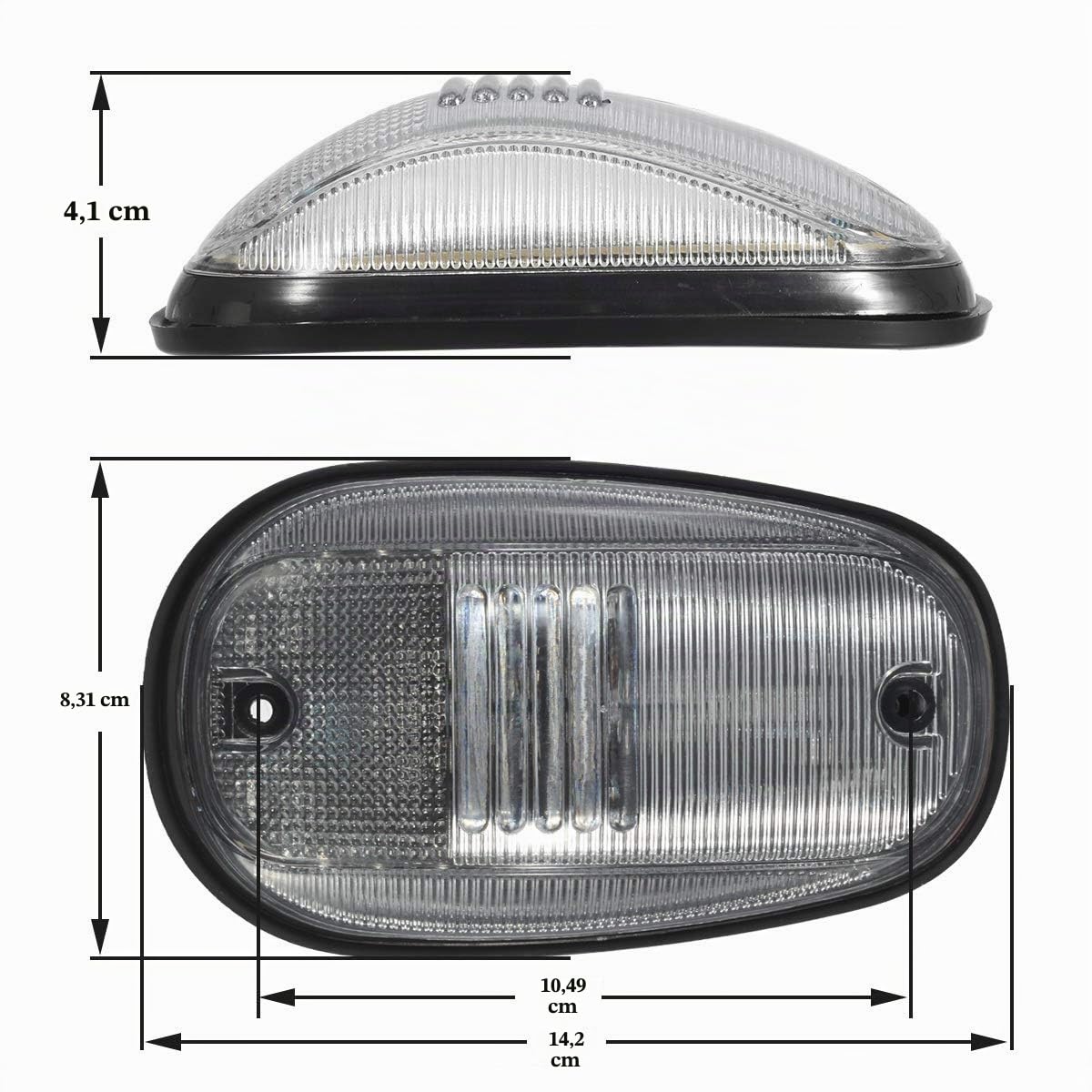 Partsam 5 x Dachleuchten für Dodge Ram 1500 2500 3500 4500 5500 Pickup 2003 2004 2005 2006 2007 2008 2009 2010 2011 2011 20111 2011 2011 2 201 3 2014 2015 2016 2017 2018