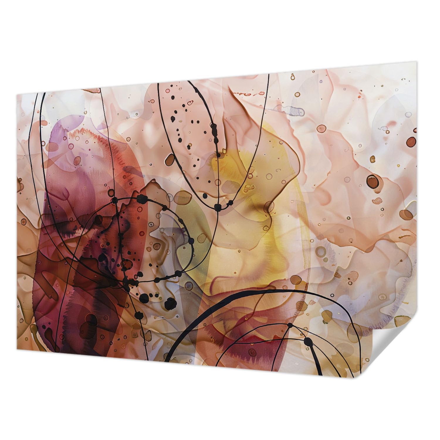 Papier peint autocollant mur salon moderne 152x104 decoration interieure