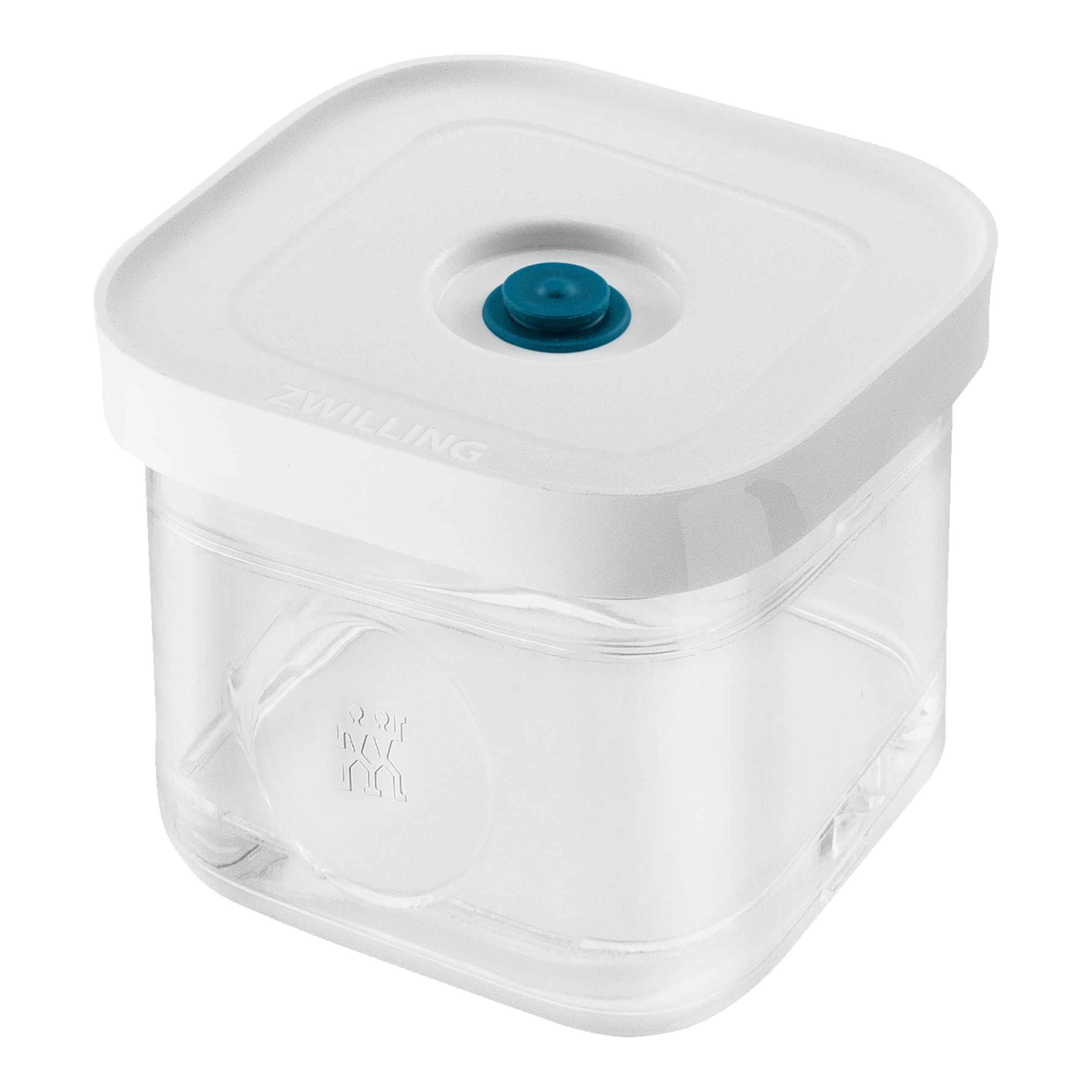 ZWILLING Fresh & Save Cube La Mer Box, Size S, Modular & Stackable Storage Jar, Airtight & Vacuum Storage, Dishwasher Safe, Transparent La Mer
